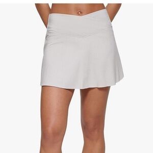 Calvin Klein Performance Women's Athletic Skirt  Built-in Bike Short L porcini